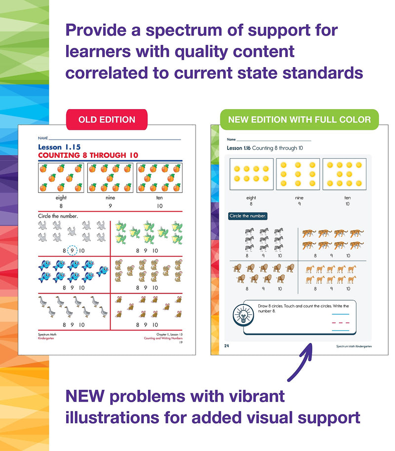 Carson-Dellosa Spectrum Math Workbook, Grade K