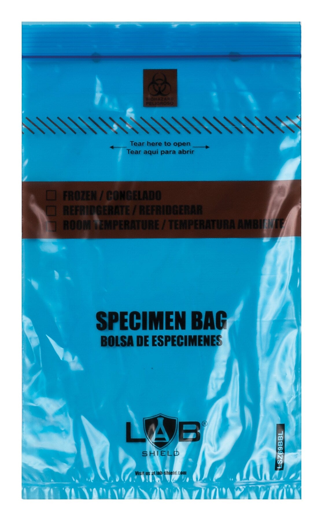 Document Pouch 6" x 9" Blue Reclosable Zip Closure, Qty 1000/ct