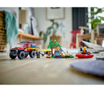LEGO City 4x4 Fire Truck with Rescue Boat, 301 Pieces (60412)