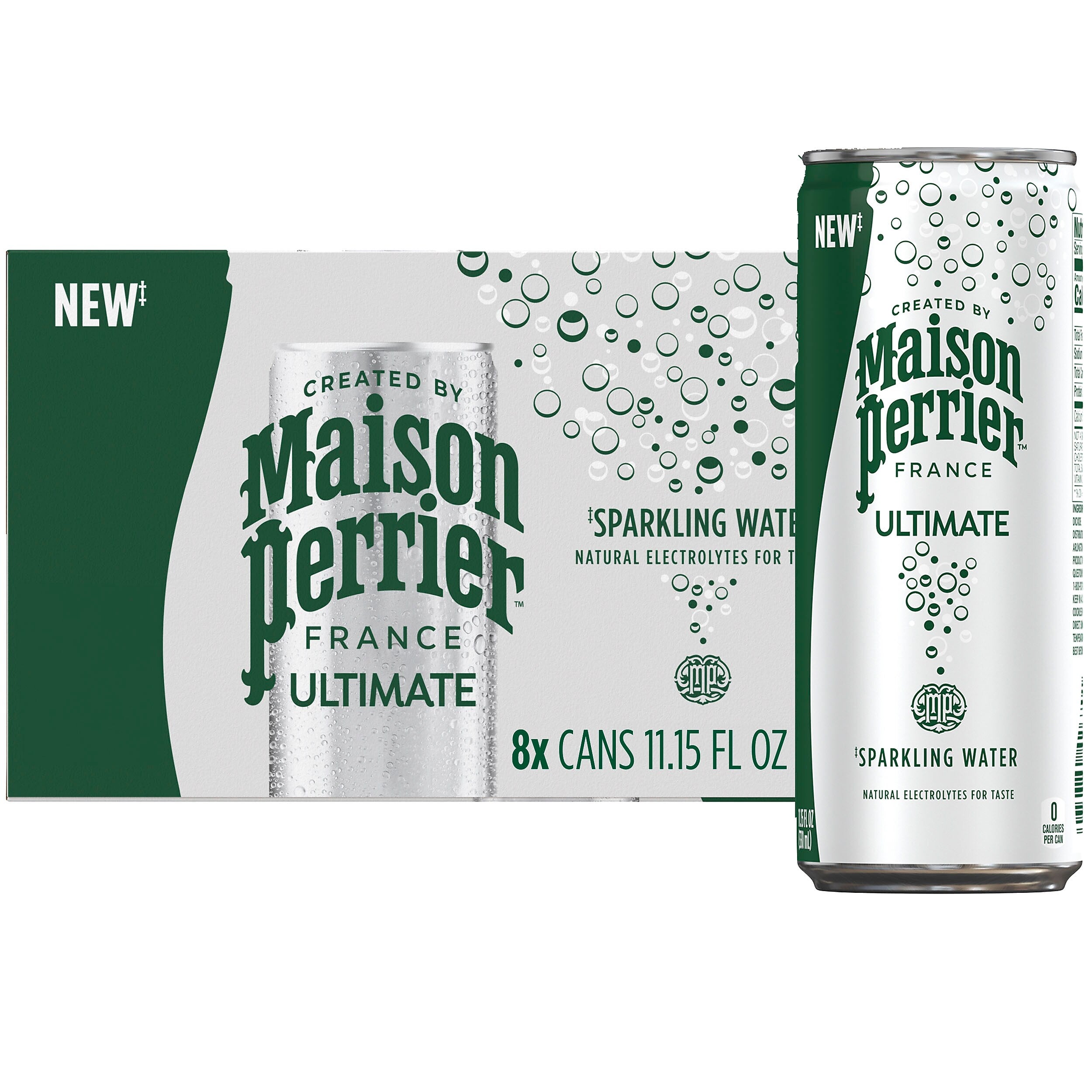 Perrier Carbonated Mineral Water, 330 ml, 8/Pack (NES35794)