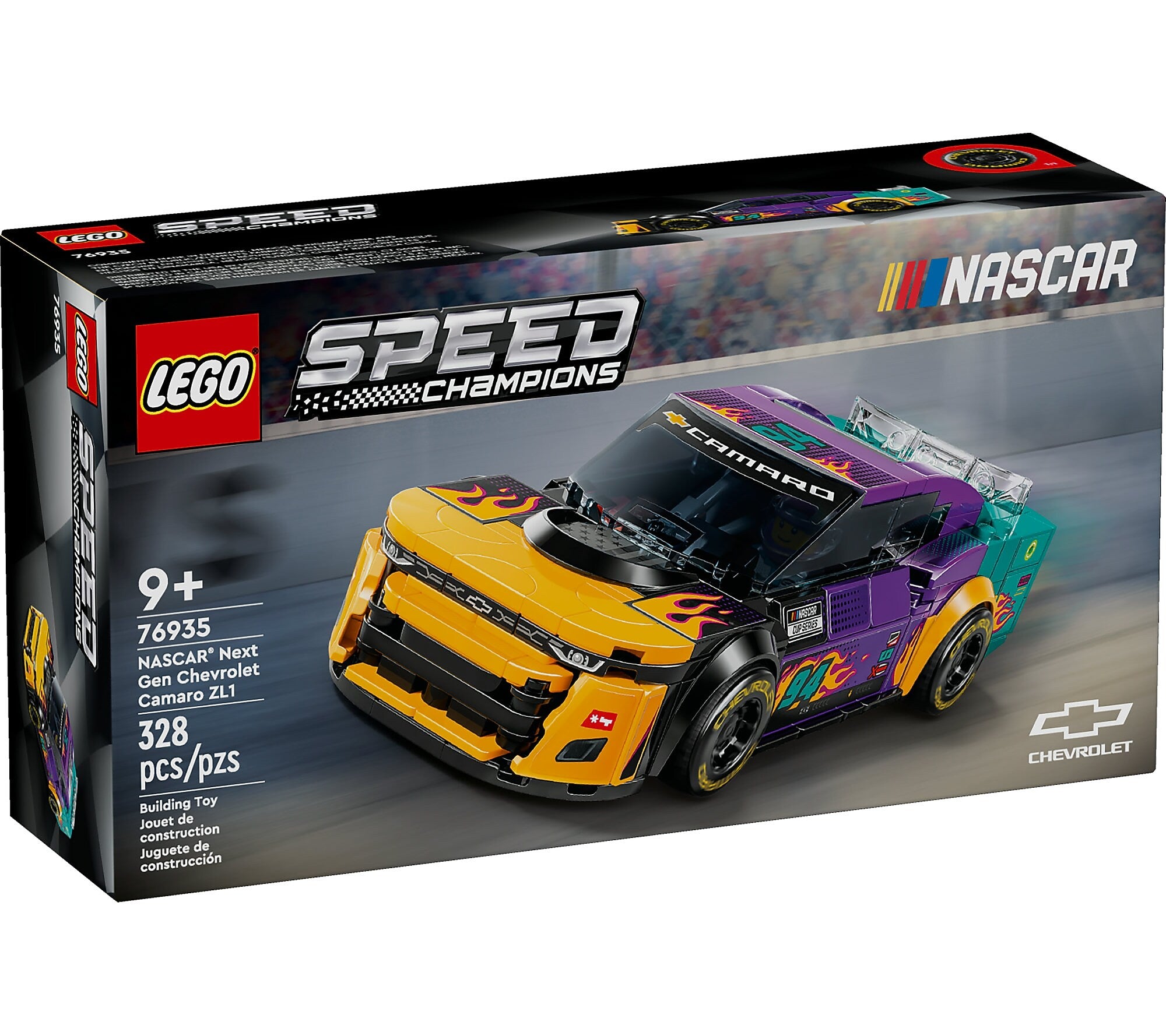 LEGO Speed Champions NASCAR Next Gen Chevrolet Camaro ZL1, 328 Pieces (76935)