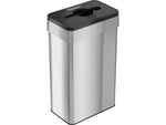 HLS Commercial Stainless Steel Trash Can, 21-Gallon, Black/Silver (HLS21UOTTRS)