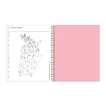 Planning Calendar BS Mimi Pink Frosted PP 8.5x11 RY26 Wkly/Mthly Safety Wirebound -
