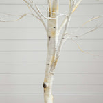 Nearly Natural 6-ft Pre-Lit Artificial White Birch Tree with 90 White LED Lights (T4931)