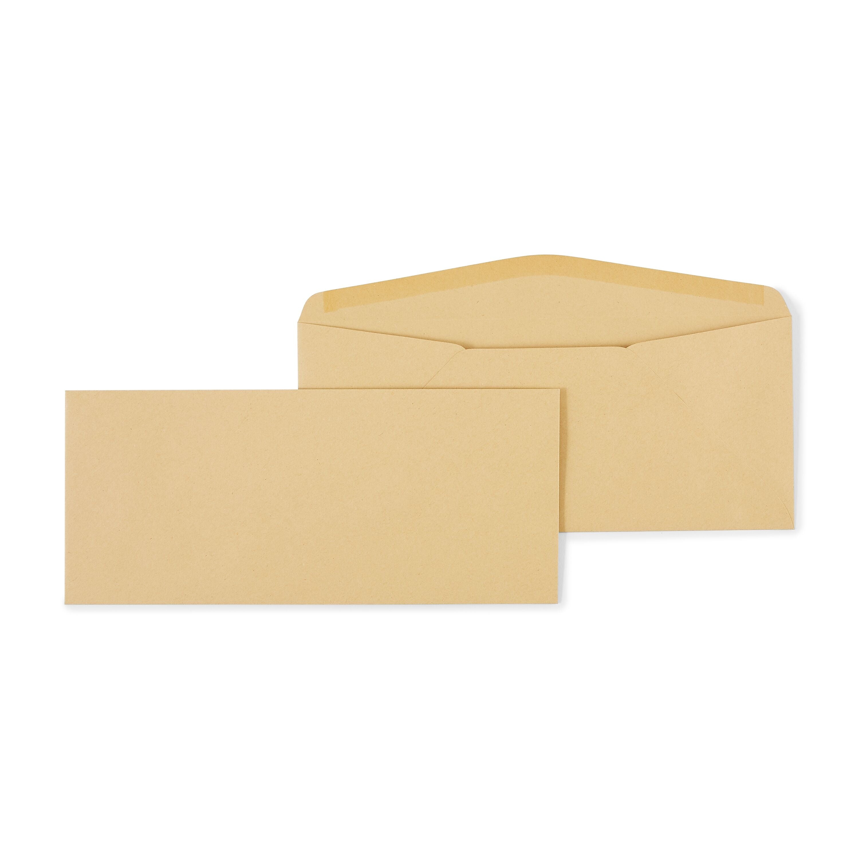 Staples Gummed #11 Business Envelopes, 4 1/2" x 10 3/8", Brown, 500/Box (SPL535153)