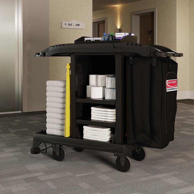 Suncast Commercial Cleaning Cart with Bag (HKCCT100)