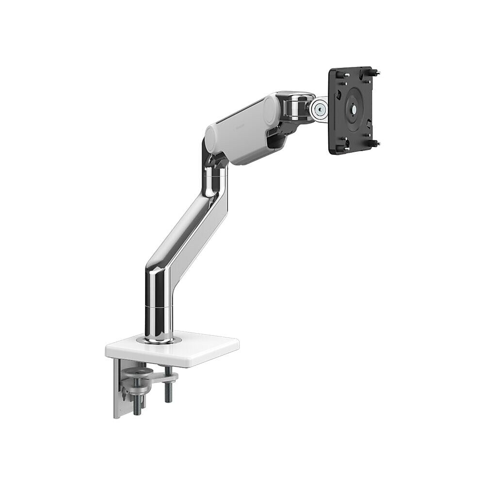 Humanscale M8.1 Adjustable Single Monitor Arm, Polished Aluminum (M81TBW)