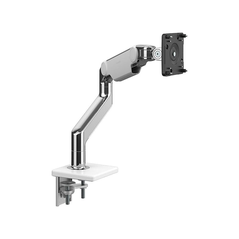 Humanscale M8.1 Adjustable Single Monitor Arm, Polished Aluminum (M81TBW)