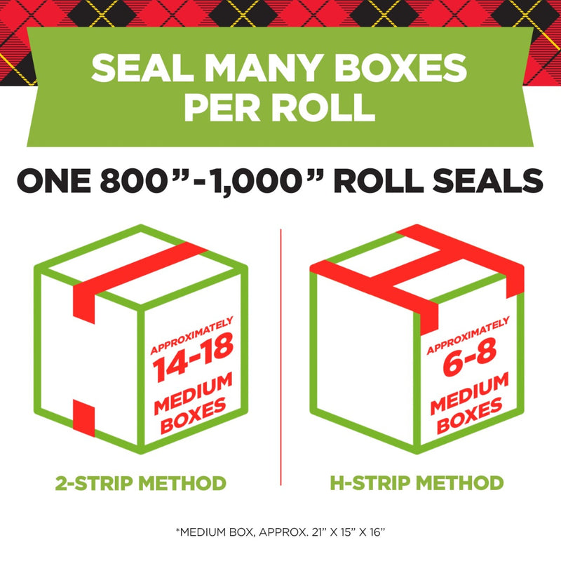 Scotch Sure Start Shipping Packing Tape with Dispenser, 1.88" x 22.2 yds., Clear (145)