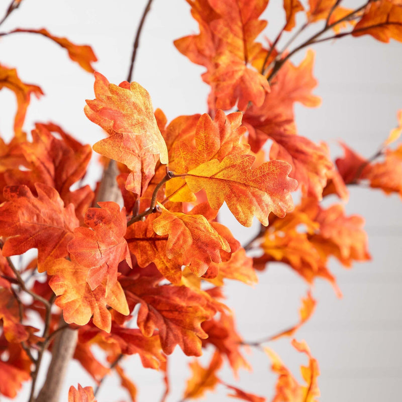 Nearly Natural 8' Autumn Oak Artificial Fall Tree (T4809)