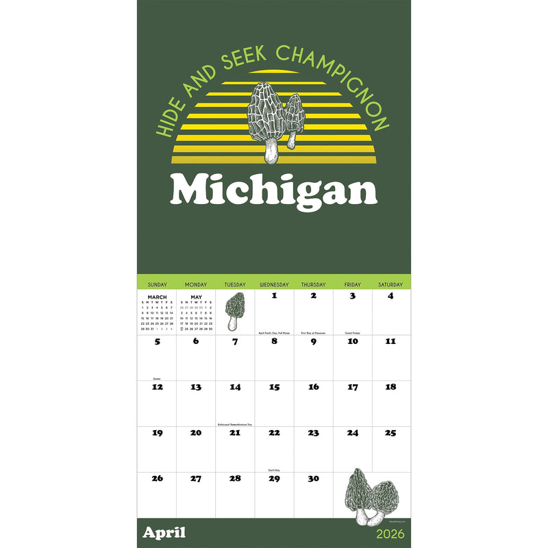 2026 TF Publishing 12" x 17" TF Publishing 12" x 12" Home: Michigan Wall Calendar 26-1130