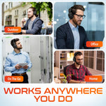 Delton M201 Wireless Active Noise Cancelling Bluetooth Stereo Business Computer Headset, Black (DBHM201D)