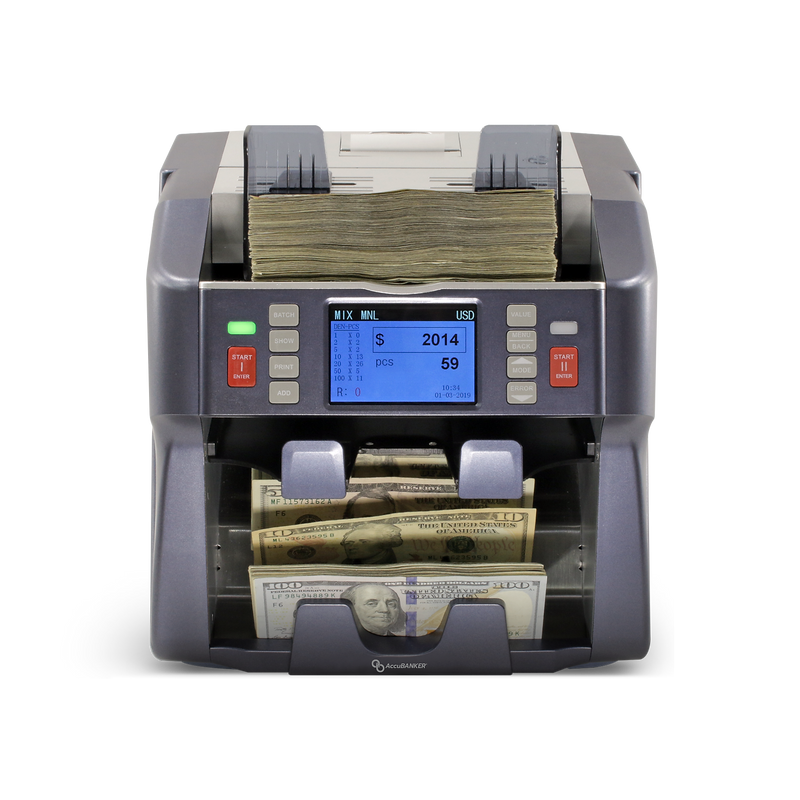 AccuBANKER Bill Counter, Blue/Gray (AB7800)