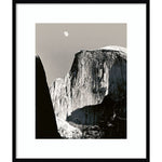 Amanti Art Moon Over Half Dome by Ansel Adams Wood Framed Wall Art Print, 31" x 37" (A42675524636)