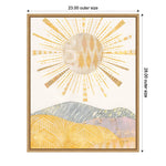 Amanti Art Boho Sunshine II by Courtney Prahl Framed Canvas Wall Art Print, 23" x 28" (A42675516538)