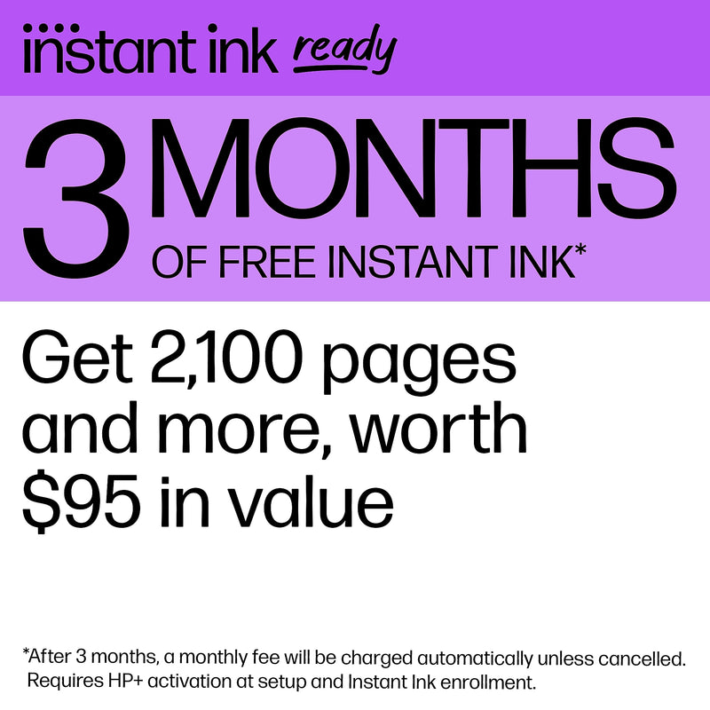 HP OfficeJet Pro 8135e Wireless Color All-In-One Printer, Print Scan Copy Fax, Best for Home Office, 3 Months FREE Ink (40Q35A)