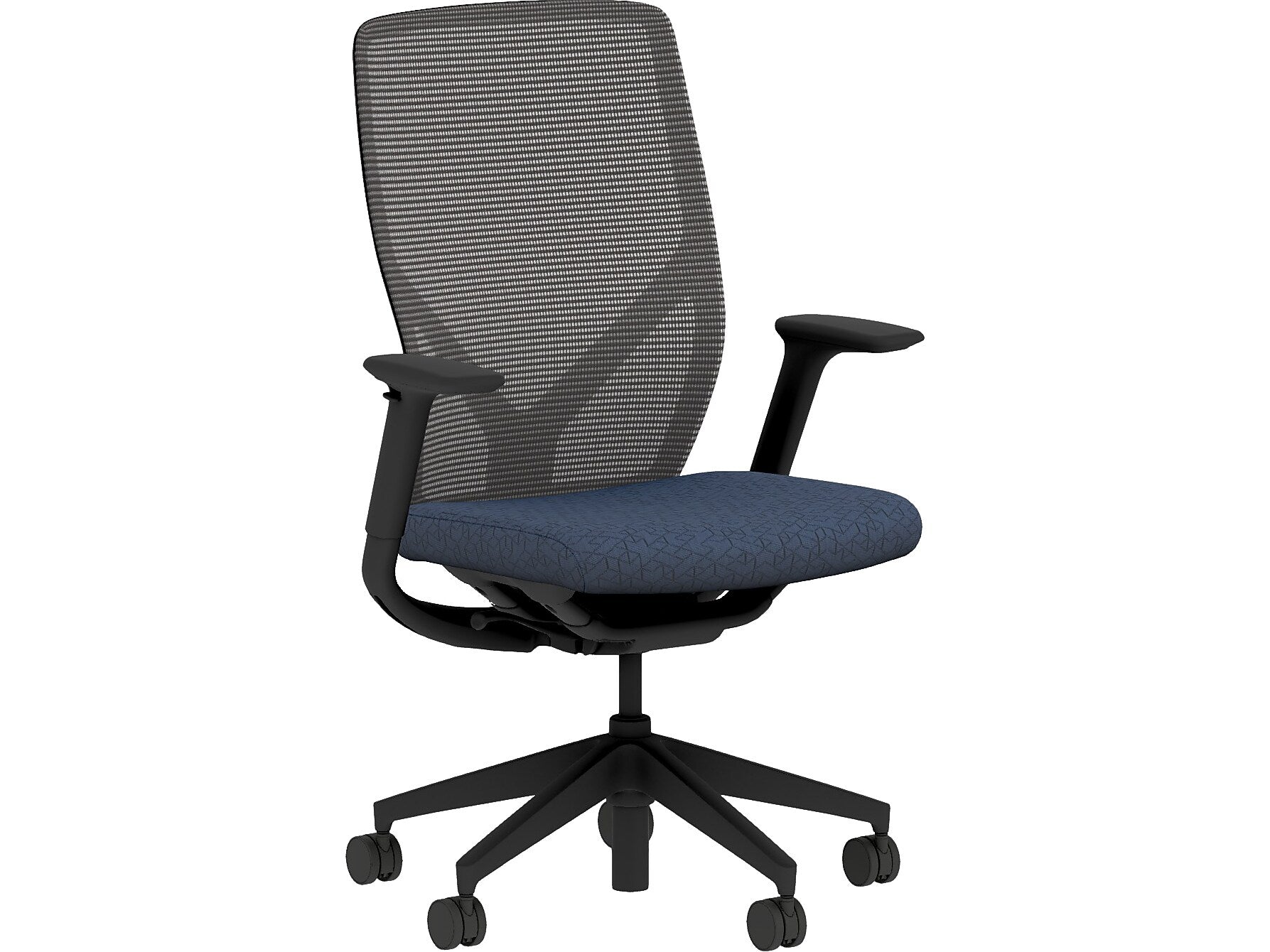 HON Flexion Fabric/Mesh Task Chair, Black/Navy (HFXT1.F0.STC.A.H.IM.APX13.NL.SB.T)