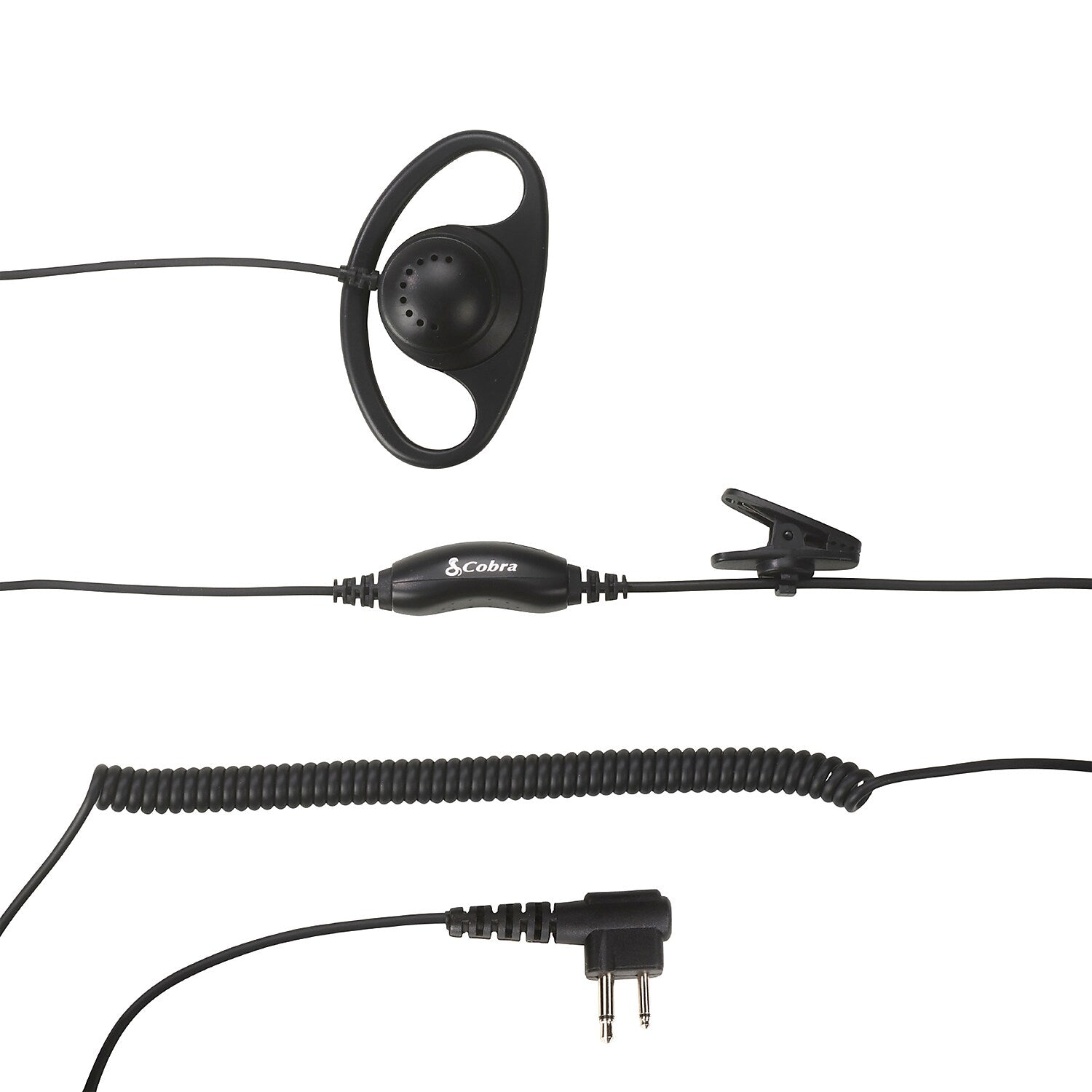 Cobra D-Style Earpiece for Cobra Performa 400/450 2-Way Handheld Business Radios, Black (0010098-1)