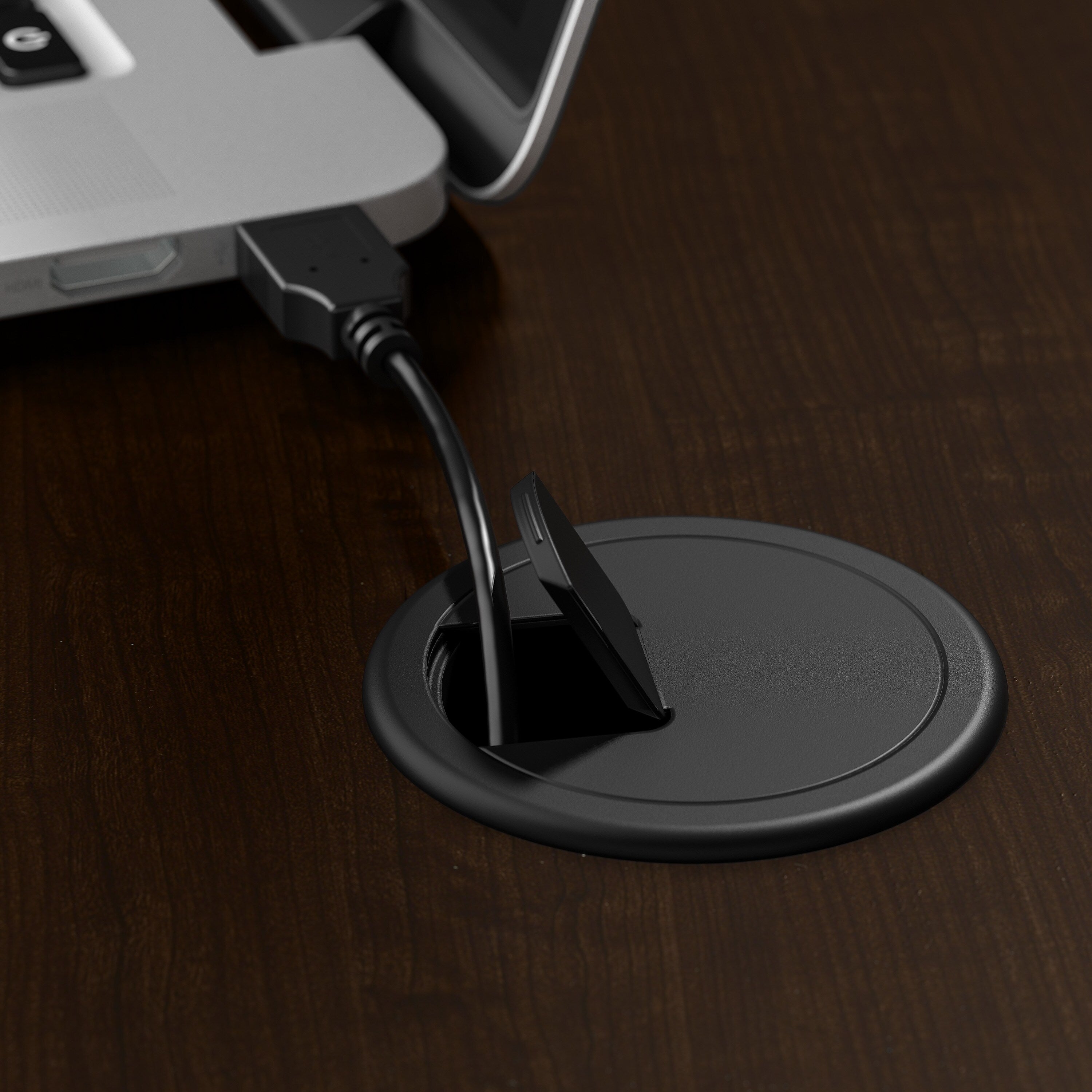 Bush Business Furniture Move 60 Series 72"W L Shaped Adjustable Standing Desk, Mocha Cherry (M6SL7278MRBK)