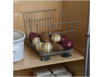Household Essentials Glidez Steel Fruit Basket Organizer, Silver (25317-1)