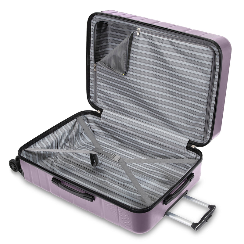 Skyway Luggage Epic 2.0 30" Hardside Suitcase, 8-Wheeled Spinner, Silver Lilac (780-28-536-4VP)