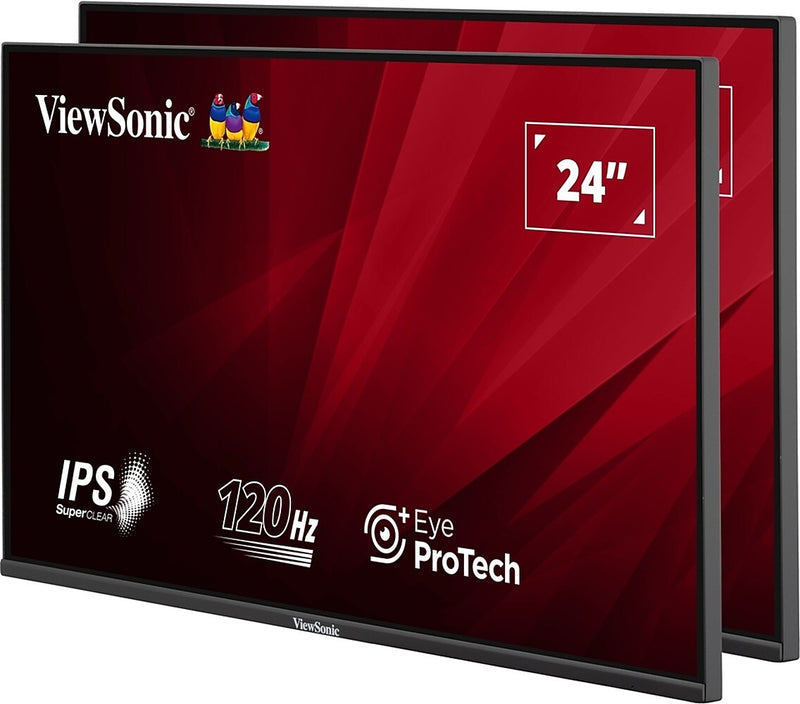 ViewSonic VA2456A Series 24" 120 Hz LED Monitors, Black (VA2456A-MHD_H2)