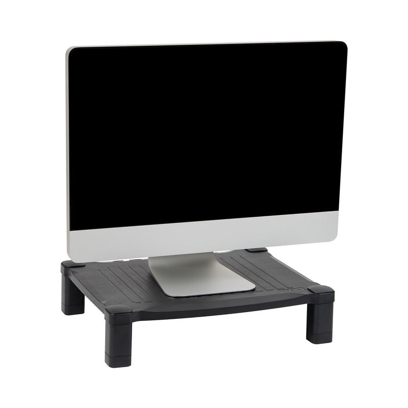 Mind Reader Adjustable Plastic Monitor/Laptop Stand, Black (PLMONST-BLK)