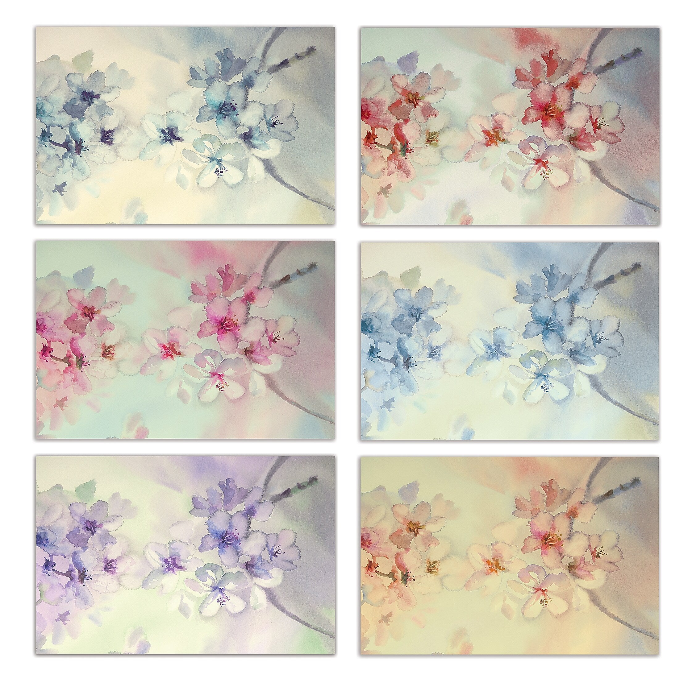 Better Office Cards with Envelopes, 4" x 6", Floral, 50/Pack (64567-50PK)