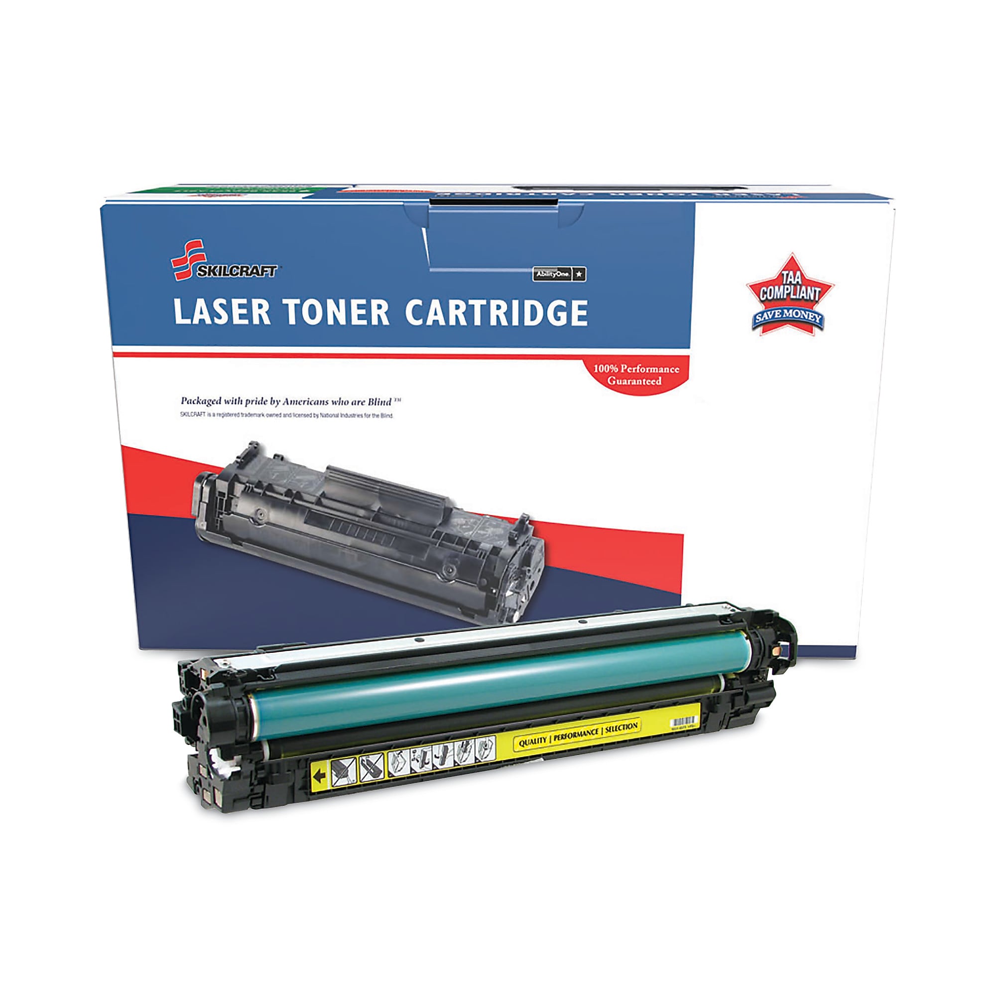 AbilityOne 7510016961583 Remanufactured CE272A (650A) Toner, 15,000 Page-Yield, Yellow (NSN6961583)