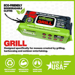 Crocodile Cloth Grill Cleaning Cloths, 15" x 10", 80/Pack (6600-080)