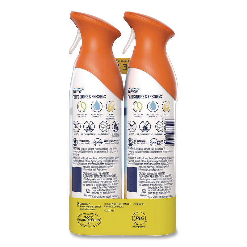 Febreze AIR Air Freshener & Deodorizer Aerosol, Hawaiian Aloha Scent, 8.8 oz., 2/Pack (80816818PK)
