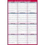 2025-2026 AT-A-GLANCE 48" x 32" Academic Yearly Wet-Erase Wall Calendar, Reversible, White/Red (PM36AP-28-26)