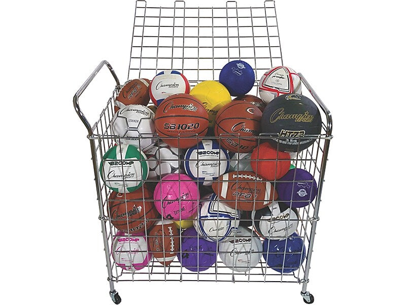 Champion Sports Portable Ball Locker, Silver (BLX)
