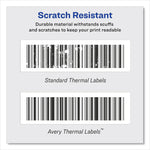 Avery Multipurpose Thermal Labels, 1 1/8" x 3 1/2", White, 350/Roll, 2 Rolls/Box