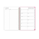2025-2026 Blue Sky Roosevelt 5" x 8" Academic Year Weekly & Monthly Planner, Plastic Cover, Multicolored (128692-A26)