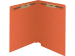 Medical Arts Press Reinforced End Tab File Folder, Straight Cut, Letter-Size, Orange, 50/Box (S-01502-ORG)
