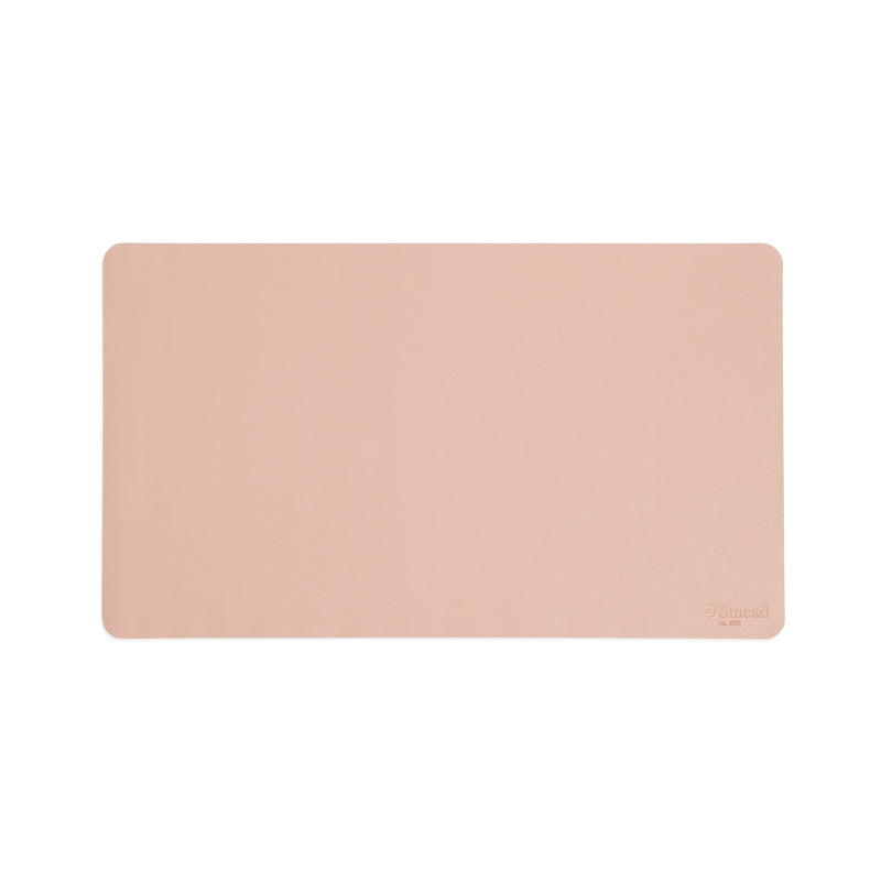 Smead Small Vegan Leather Anti-Slip Desk Pad, 23.6" x 13.7", Light Pink (64839)
