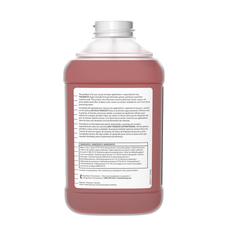 Spitfire SC Multipurpose Cleaner for Diversey J-Fill, Pine, 2.5 L / 2.64 U.S. Qt., 2/Carton (95892221)