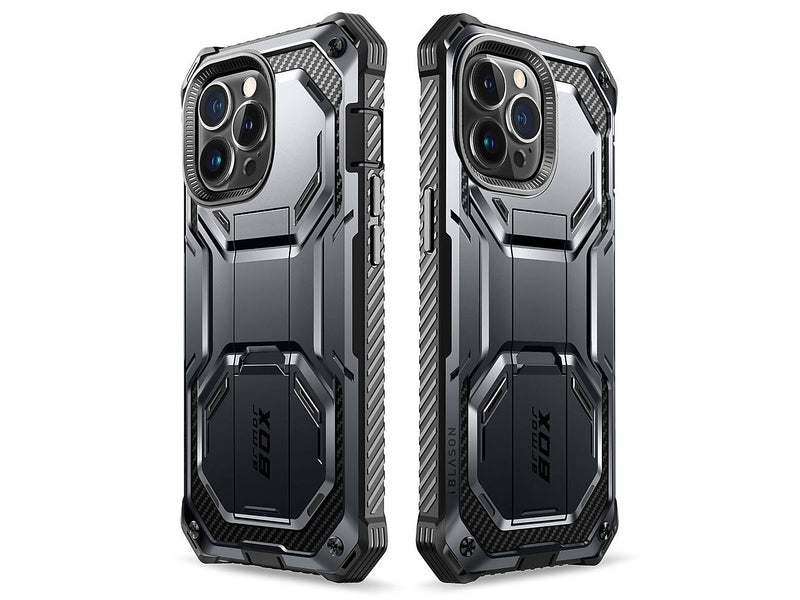 i-Blason Armorbox Black Rugged Case for iPhone 14 Pro (iPhone2022Pro-6.1-Armorbox-SP-Black)