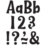 Teacher Created Resources Wild Whimsy 4" Self-Adhesive Letters and Numbers, Black, 222/Pack (TCR9643)