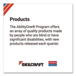 AbilityOne SKILCRAFT 6' x 30" Folding Table, Platinum Gray (7105-01-724-3926)