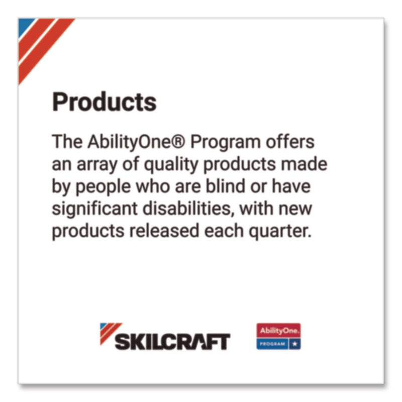 AbilityOne SKILCRAFT 6' x 30" Folding Table, Platinum Gray (7105-01-724-3926)