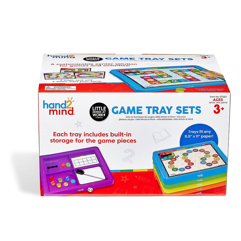 hand2mind Little Minds at Work Game Tray Set by Tara West (97363)