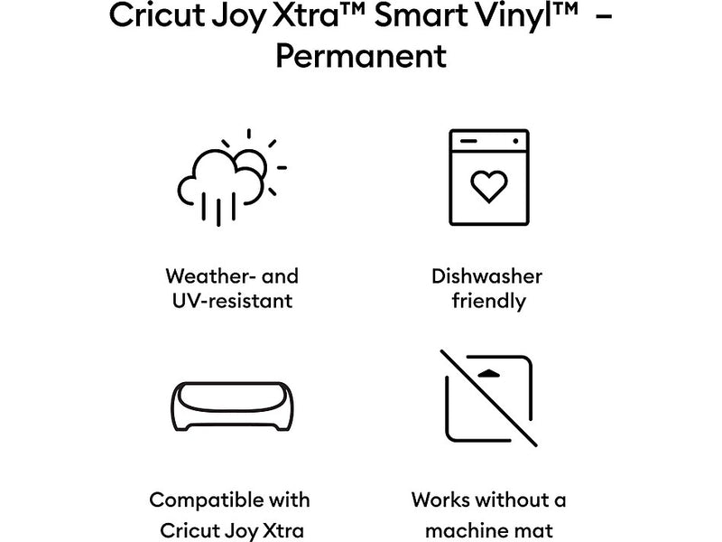 Cricut Joy Xtra Smart Vinyl Die Cutting Permanent Vinyl, Champagne (2010379)