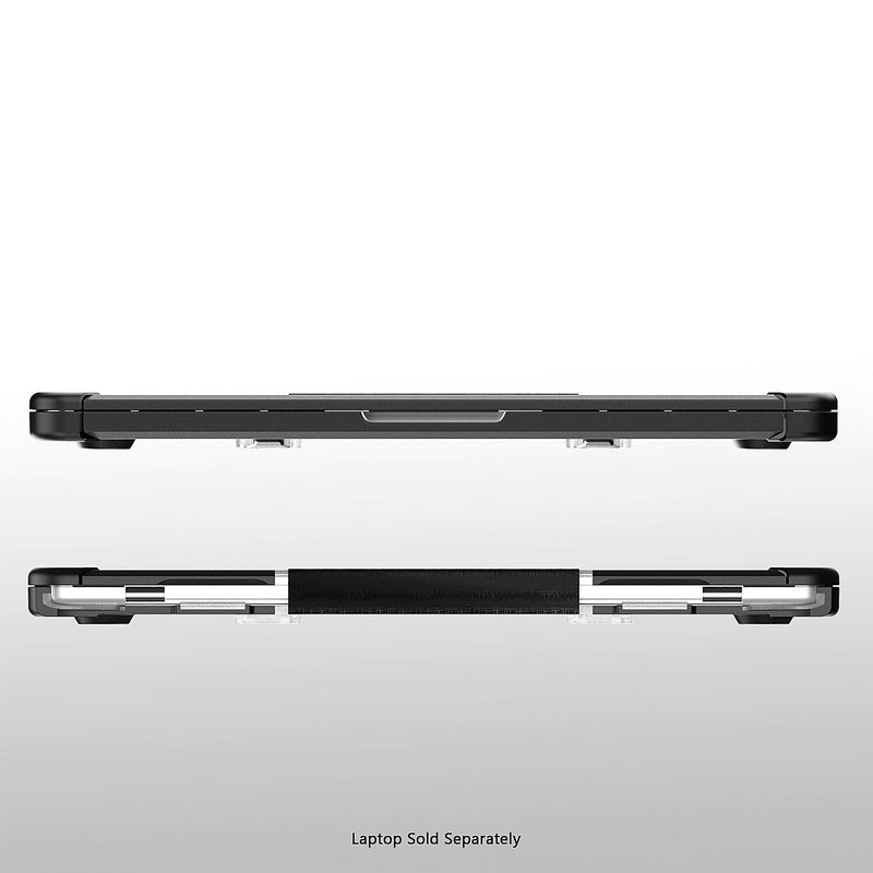 SaharaCase Heavy-Duty Raider Series 16" Laptop Case with Stand, Shock Absorbing, Frosted Clear/Black (LT00050)