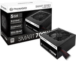 Thermaltake SMART Series 700W ATX 80 Plus Certified Active PFC Power Supply, Black (PS-SPW-0700NNFAWU-1)