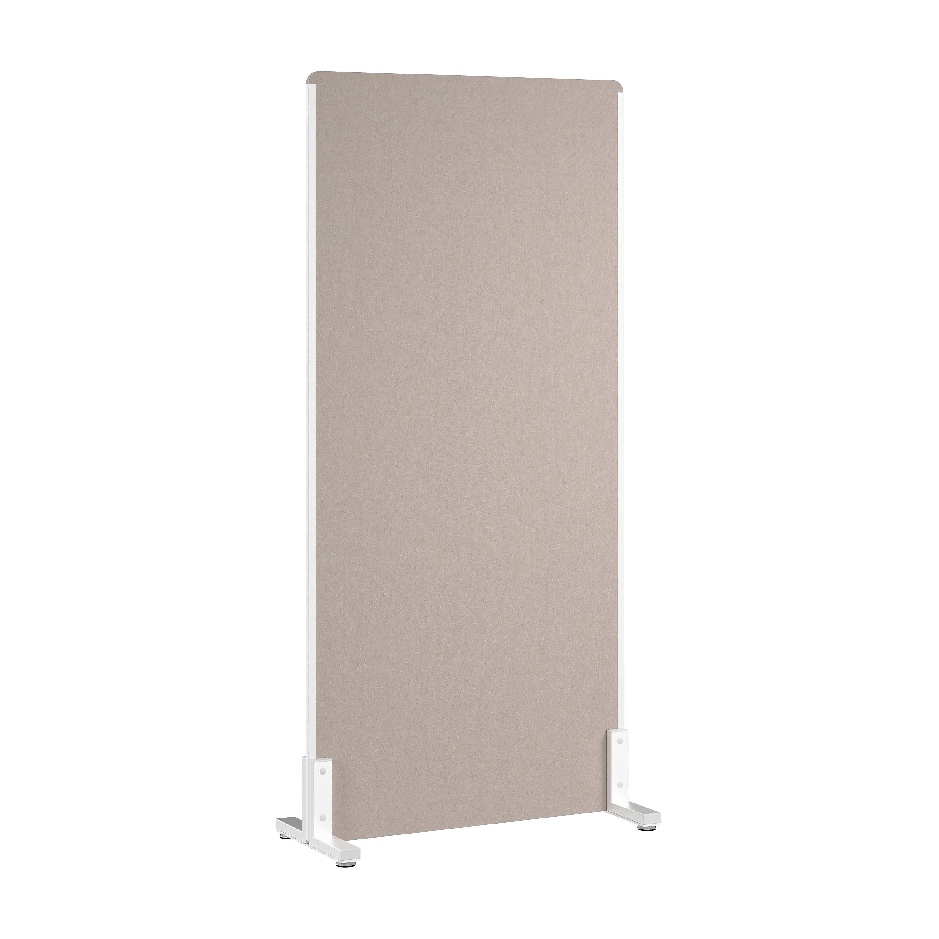 Bush Business Furniture Fabric Freestanding Privacy Panel, 72"H x 34"W, Warm Beige (PSP234WB-03)