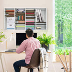 AdirOffice 500 Series 36-Compartment Literature Organizers, 39.3" x 11.8", White, 2/Pack (500-36-WHI-2PK)