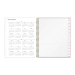 Planning Calendar BS Mimi Pink Frosted PP 8.5x11 RY26 Wkly/Mthly Safety Wirebound -