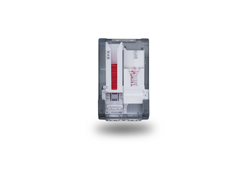 Aunt Flow Model E Pads and Tampons Sanitary Dispenser, Surface Mounted, 26.2" x 16.25", Chrome (AF-DISP-ESTR-1)